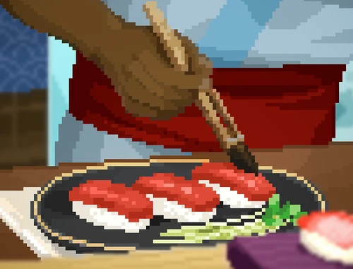 Bluefin Tuna Akami Sushi image from Dave the Diver Wiki