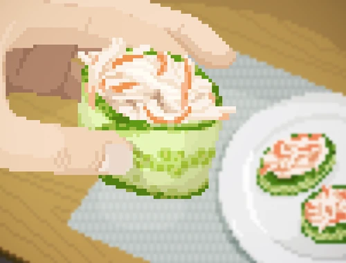 Great Spider Crab and Cucumber Sushi image from Dave the Diver Wiki
