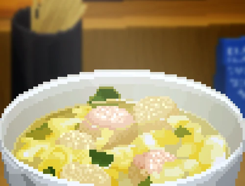 Pufferfish Dumpling Soup image from Dave the Diver Wiki