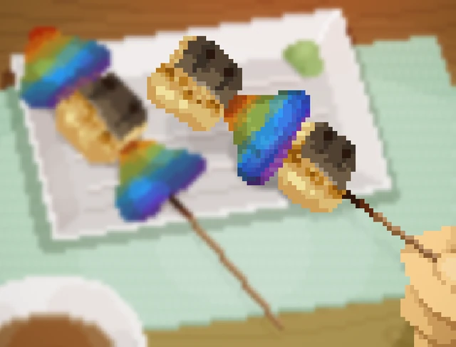 Rainbow Cap Eel Skewers image from Dave the Diver Wiki